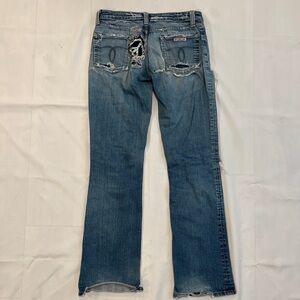 Vintage Distressed Blue Hudson Jeans